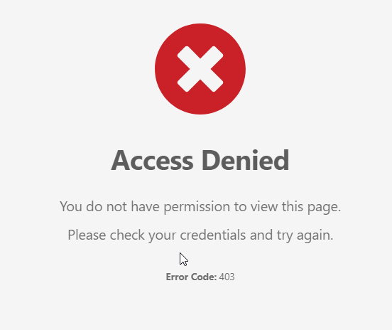 Wordpress Access Denied